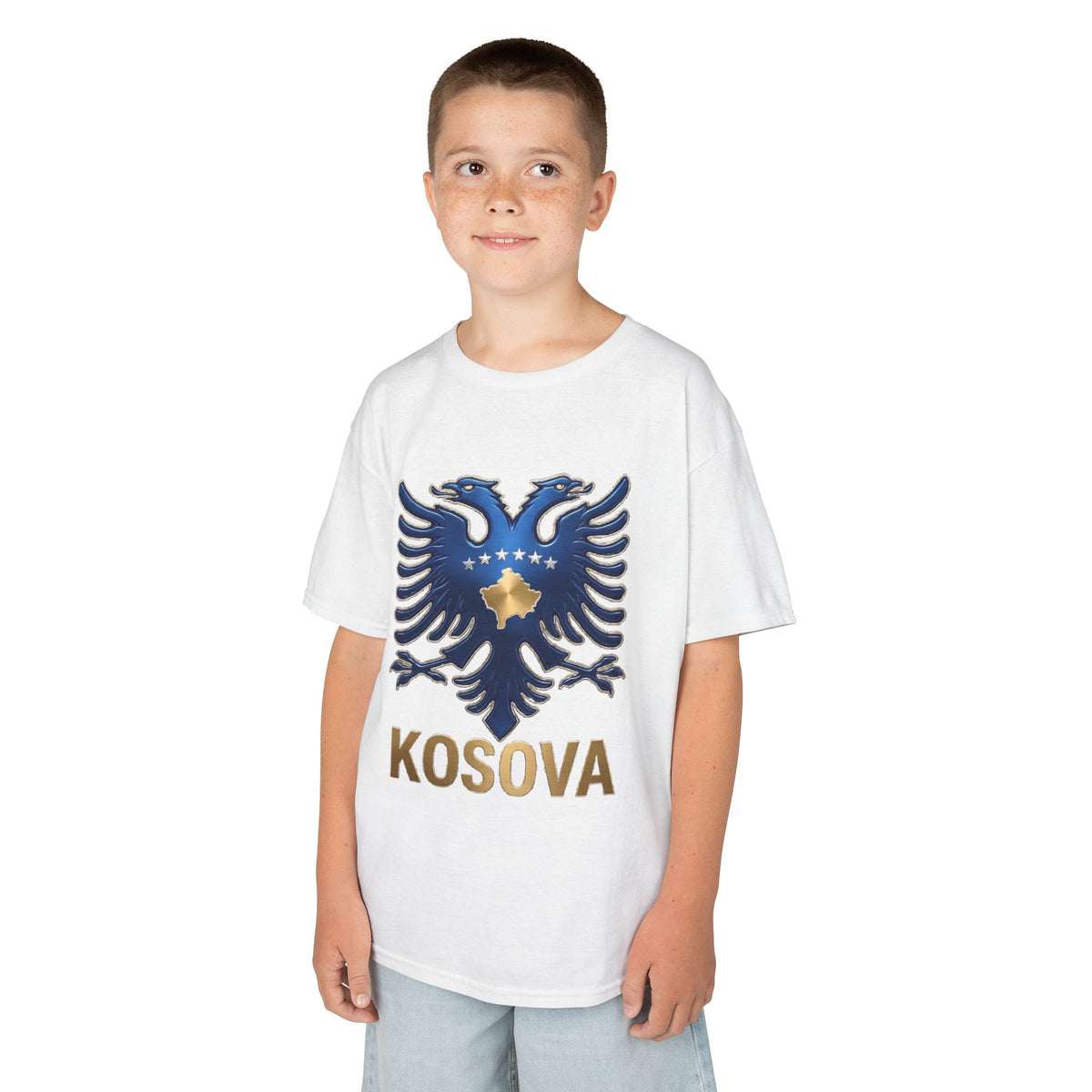 Kosova Edel Doppeladler Wappen - Unisex Kinder & Jugendliche T-Shirt