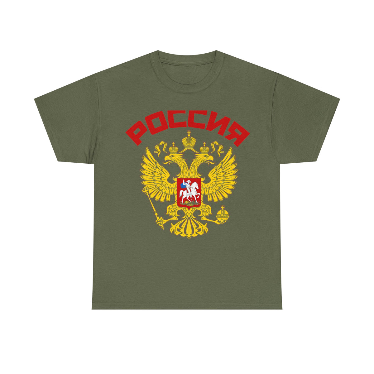 Russia Flagge Wappen Doppeladler Geschenkidee - Unisex T-Shirt