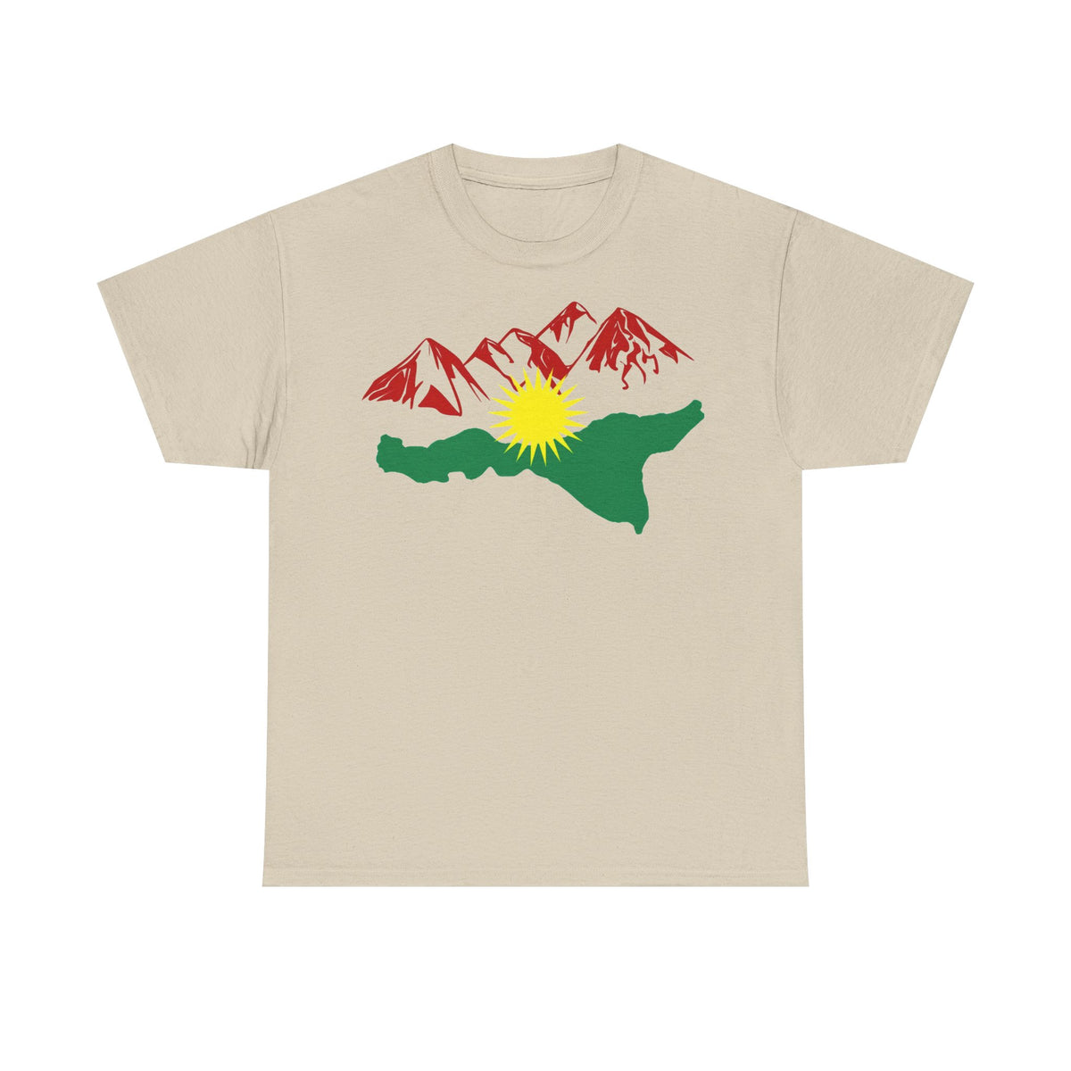 Kurdistan Berge Flagge Azadi Newroz - Unisex T-shirt