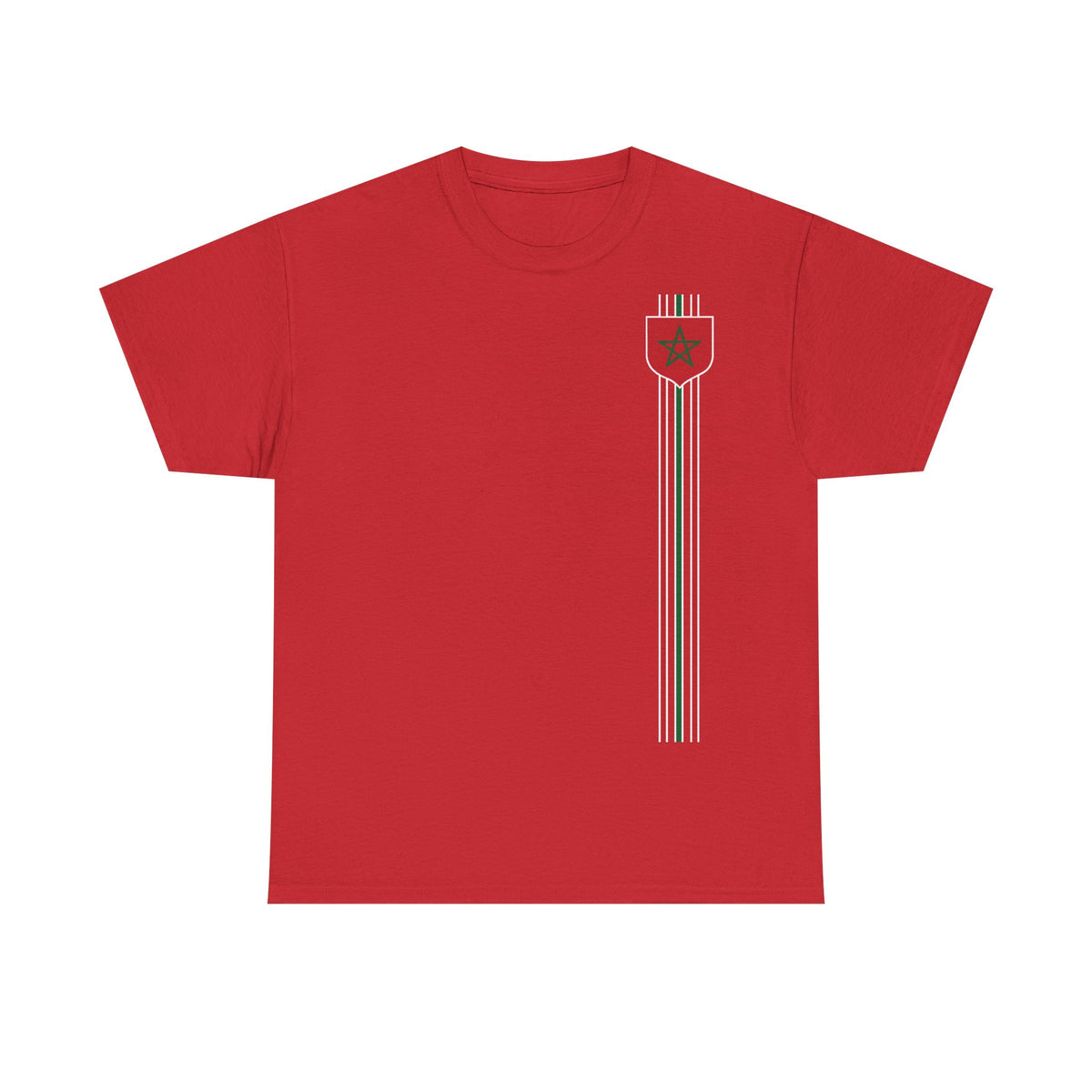 Marruecos Escudo Morocco Bandera Orgullo Fútbol Fan Deporte FIdea de regalo - Camiseta unisex