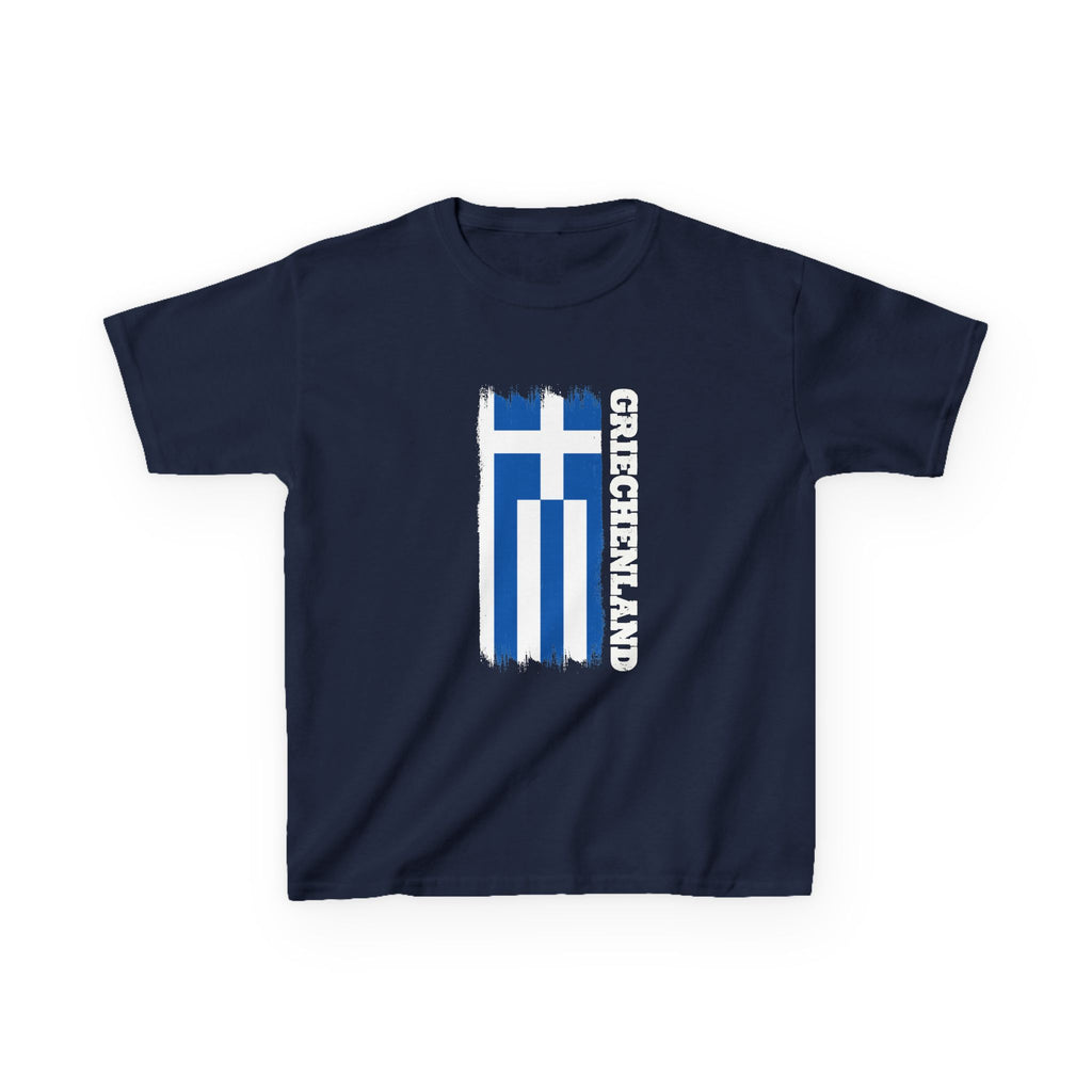 Greece Griechenland Flagge Wappen Heimat Fußball Sport Fan Geschenkidee - Für Kinder & Jugendliche Unisex T-Shirt