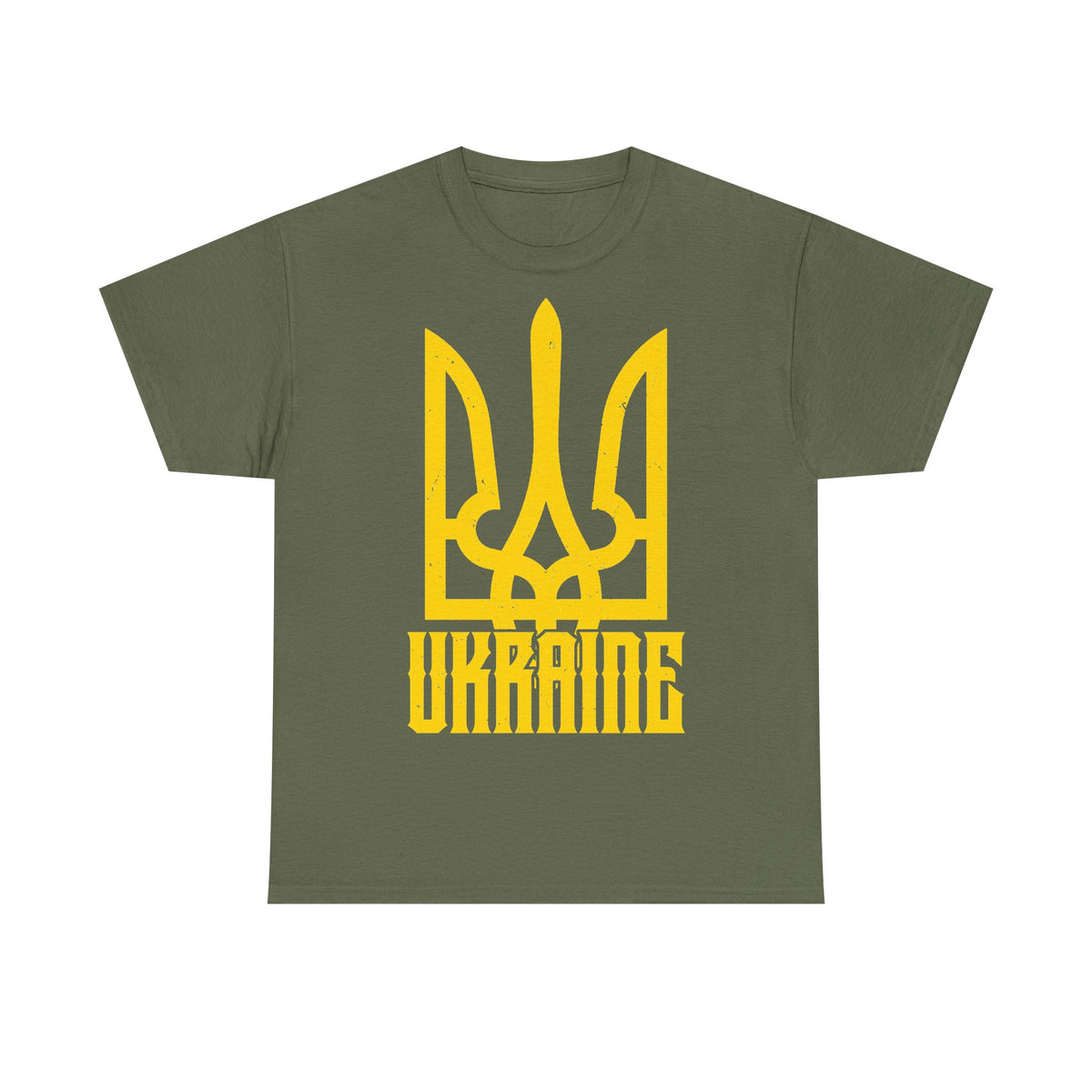 Bandiera e stemma dell'Ucraina Idea regalo Sport Tifoso Moda Vintage - T-shirt unisex