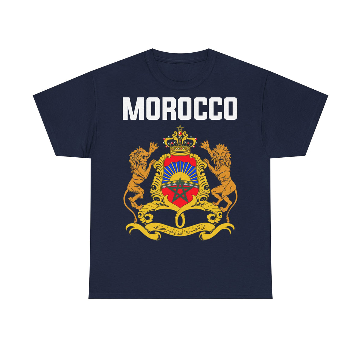 Marruecos Escudo Morocco Bandera Orgullo Fútbol Fan Deporte FIdea de regalo - Camiseta unisex