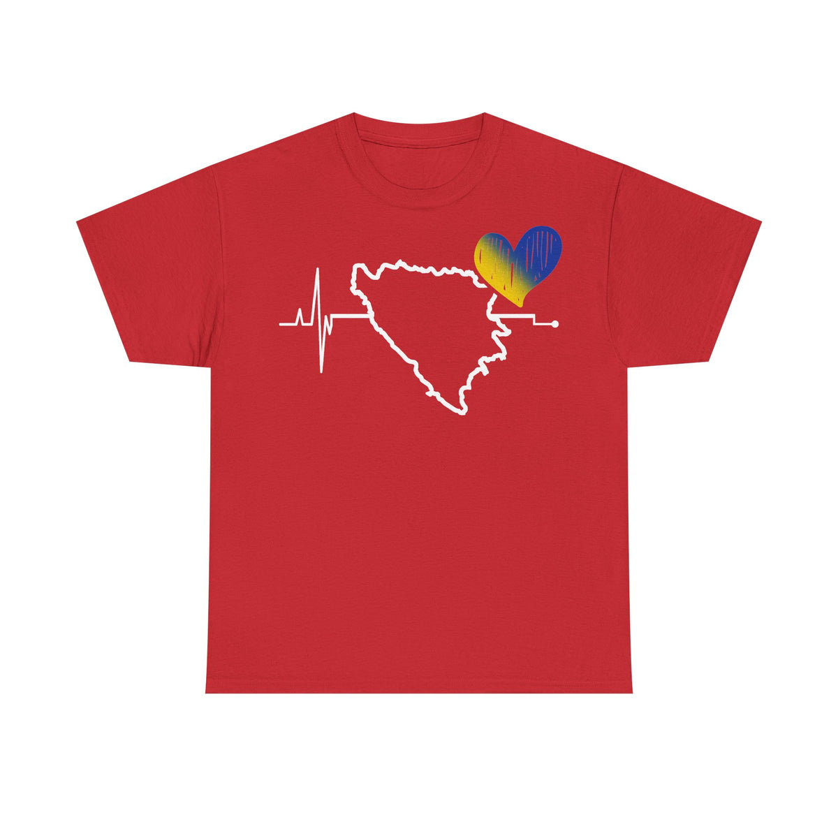 Bosnia escudo bandera orgullo patria aficionado al fútbol idea de regalo - Camiseta unisex