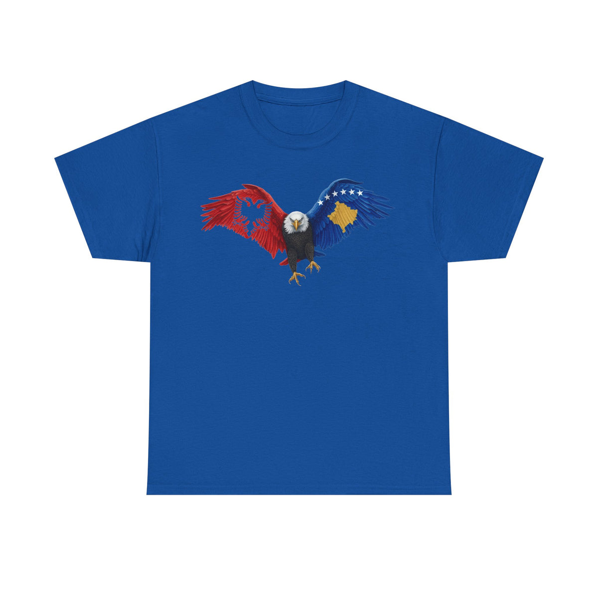 Albania Kosovo águila bandera orgullo arte - Camiseta unisex