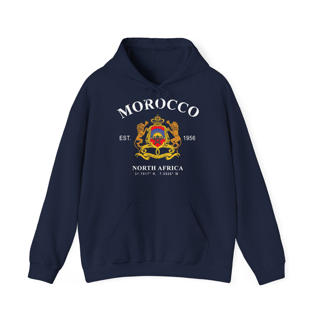 Marokko Maroc North Africa Edel Wappen Löwe Geschenkidee - Unisex Hoodie