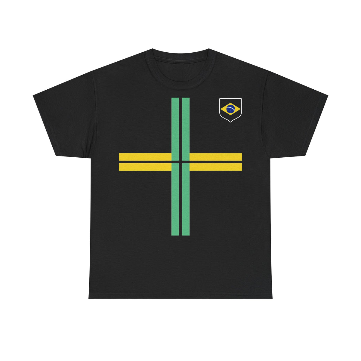 Brazil Brasilien Wappen Flagge Sport Fan Fußball Geschenkidee - Unisex T-Shirt
