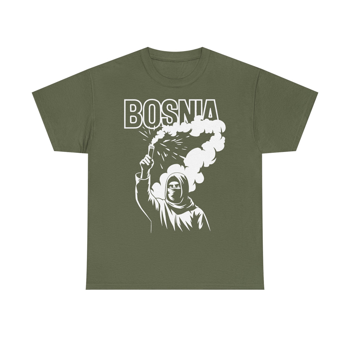 Bosnia escudo bandera orgullo patria aficionado al fútbol idea de regalo - Camiseta unisex