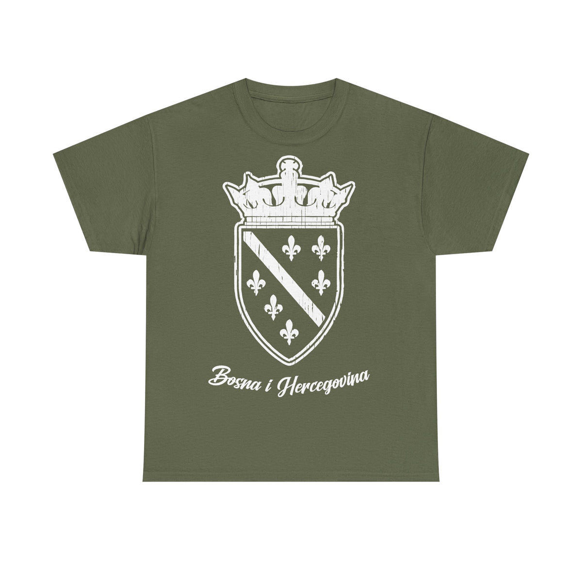 Bosna i Hercegovina Wappen Flagge - Unisex T-Shirt