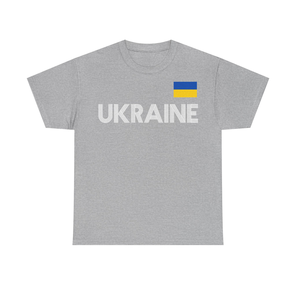 Bandera de Ucrania escudo idea de regalo afición al deporte moda vintage - Camiseta unisex