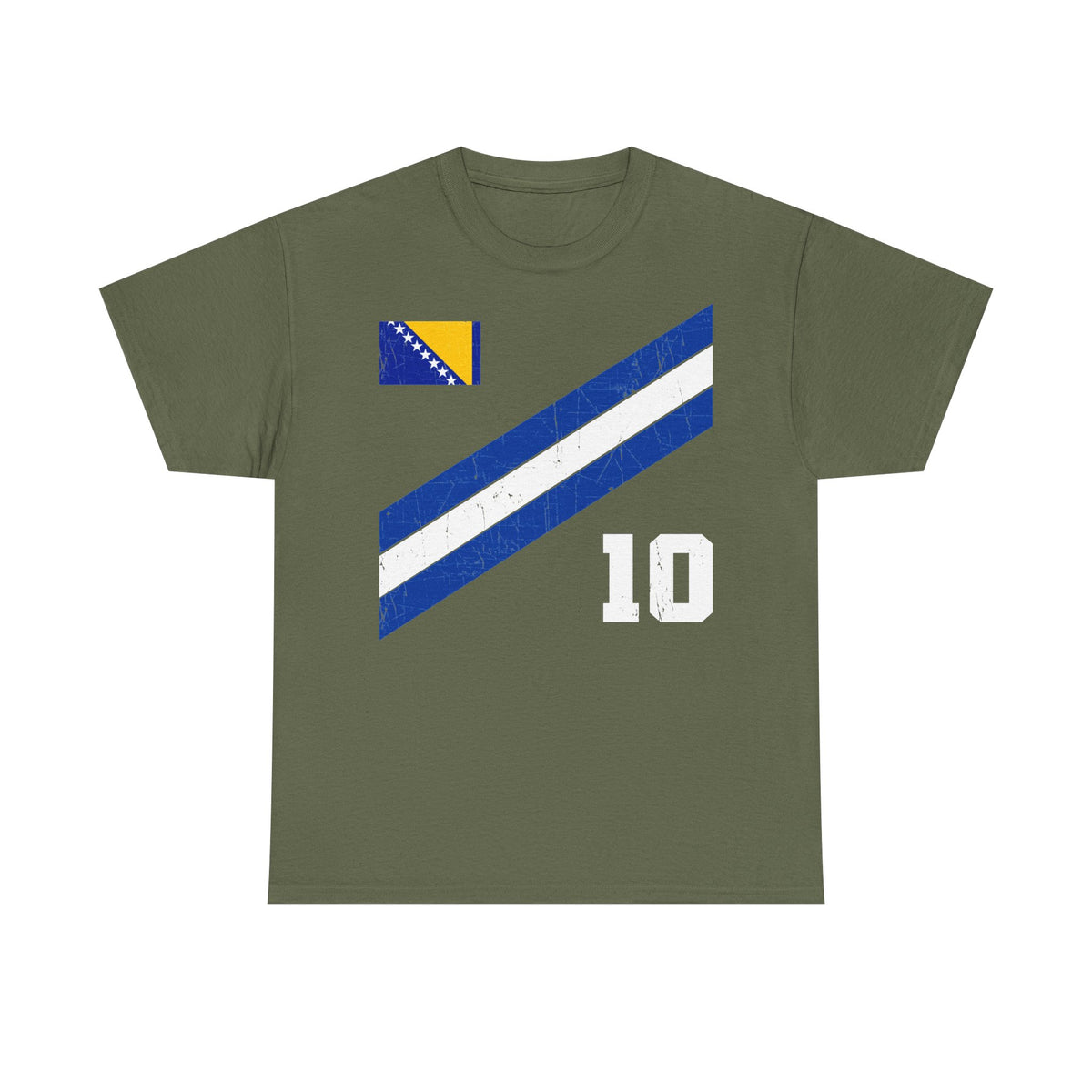 Bosnia Wappen Flagge Stolz Heimat Fußball fan Geschenkidee - Unisex T-Shirt