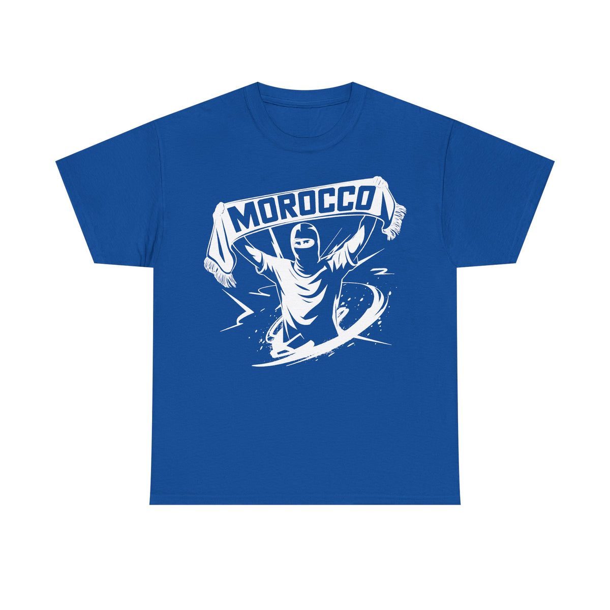 Escudo de hooligan de Marruecos Bandera de Marruecos Fútbol Aficionado Deporte Idea de regalo - Camiseta unisex