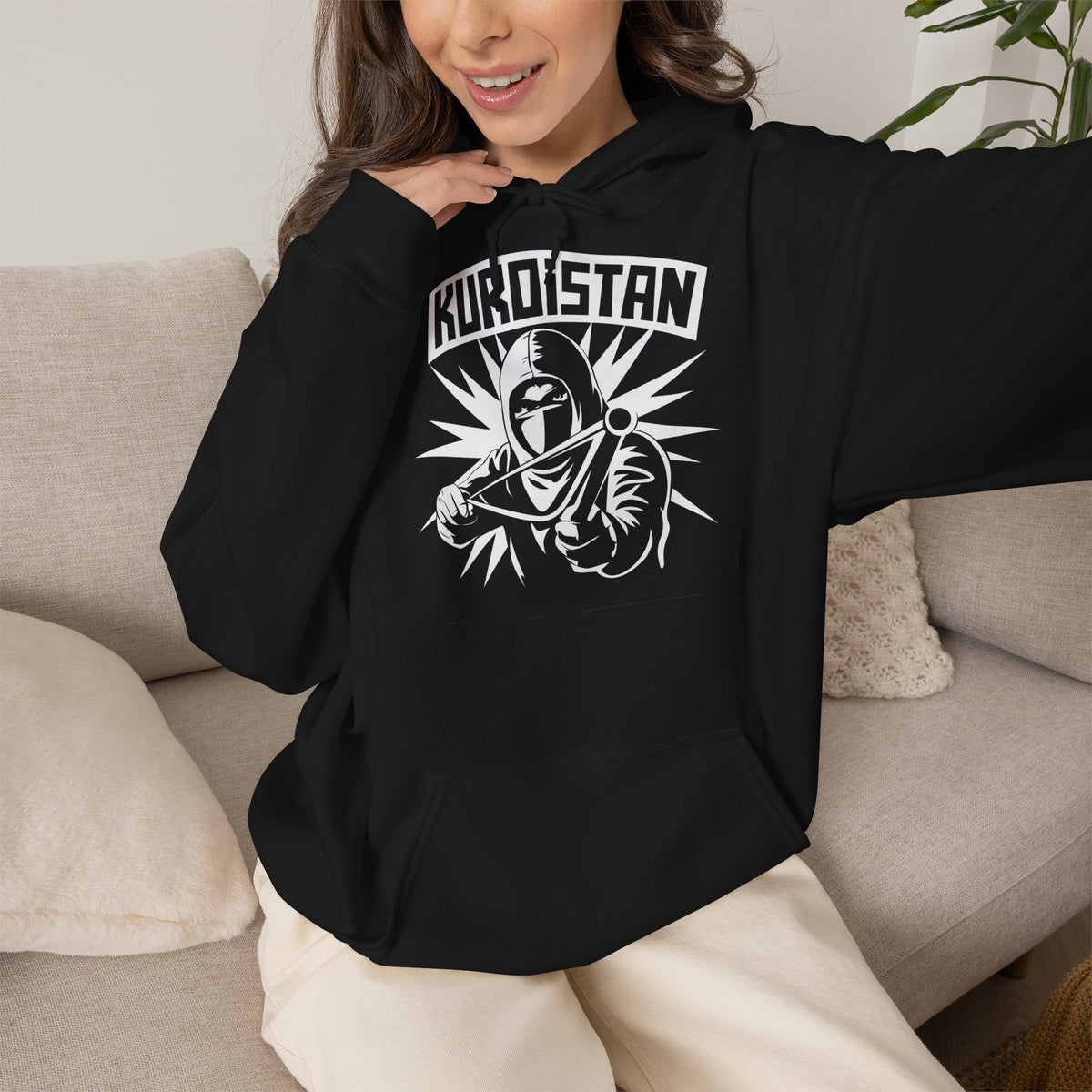 Kurdistan hooligan patria orgoglio stemma bandiera sport calcio tifoso regalo - Felpa con cappuccio unisex