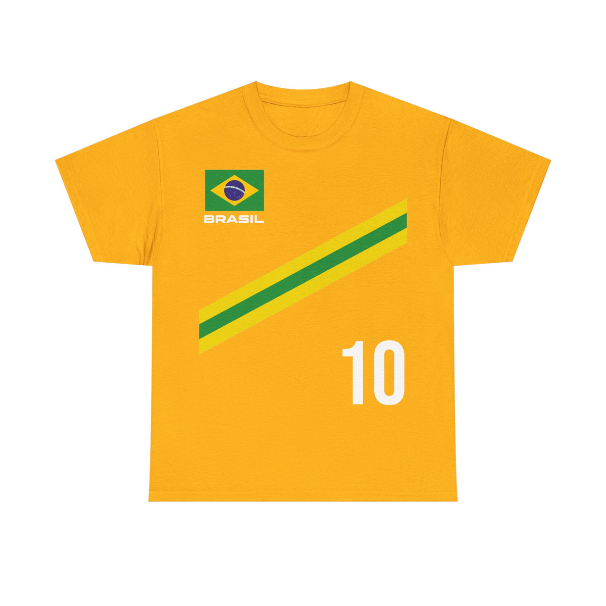 Brazil Brasilien Wappen Flagge Sport Fan Fußball Geschenkidee - Unisex T-Shirt