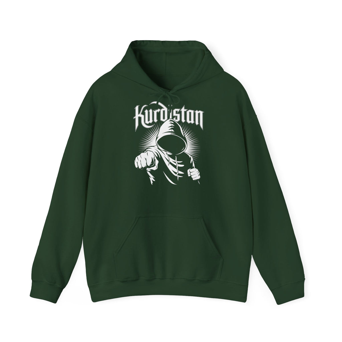 Kurdistan hooligan patria orgoglio stemma bandiera sport calcio tifoso regalo - Felpa con cappuccio unisex