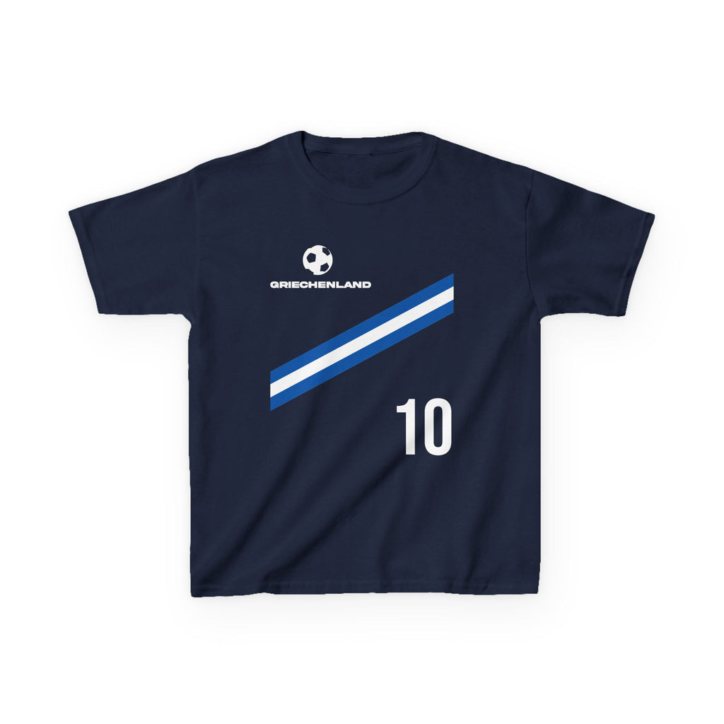 Greece Griechenland Flagge Wappen Heimat Fußball Sport Fan Geschenkidee - Für Kinder & Jugendliche Unisex T-Shirt