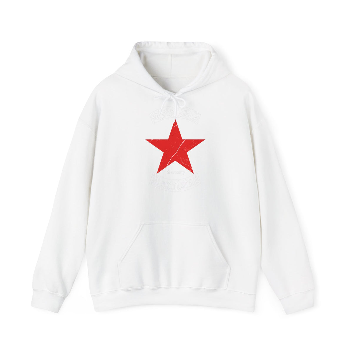 Kurdistan patria orgoglio stemma bandiera sport calcio regalo per tifosi - felpa con cappuccio unisex