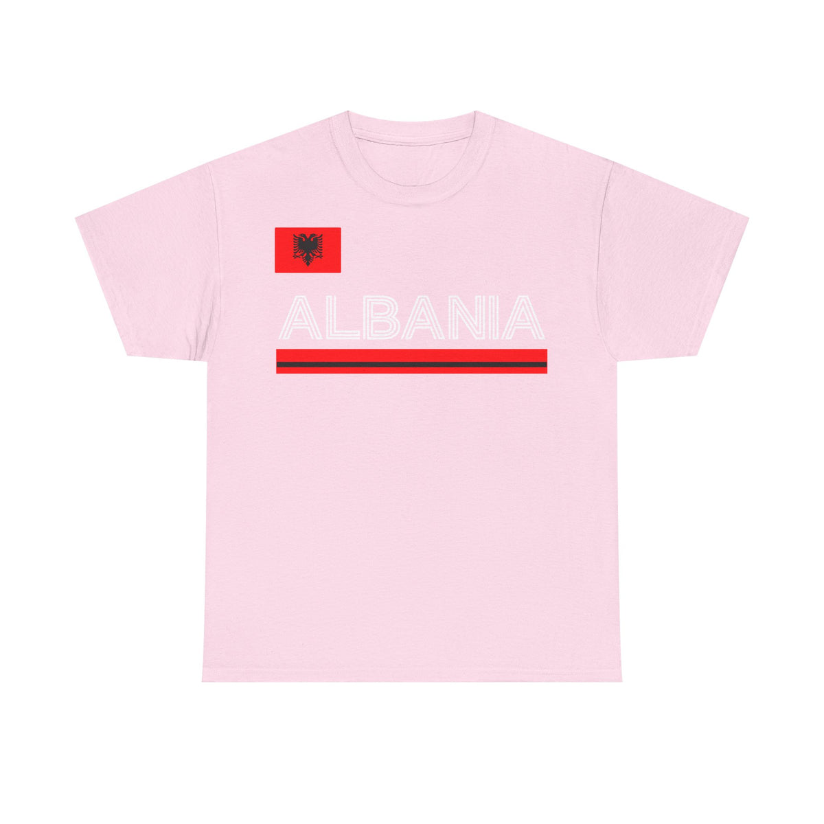 Camiseta unisex de Albania, escudo albanés, bandera, águila, fútbol, aficionado, deporte