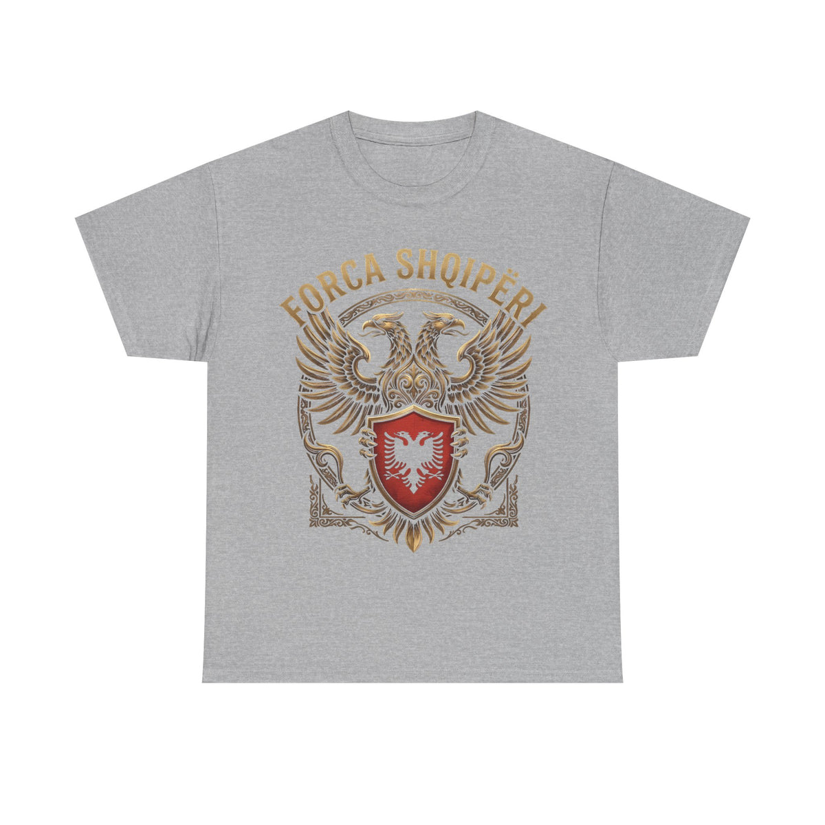 Forca Shqipäria Albania Noble Águila bicéfala Escudo Idea de regalo - Camiseta unisex