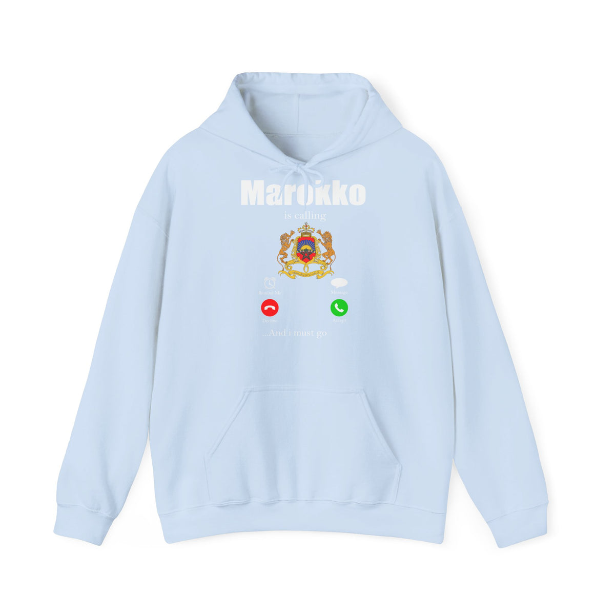 Stemma del Marocco Bandiera del Marocco Orgoglio Tifoso di calcio Sport Idea regalo - Felpa con cappuccio unisex