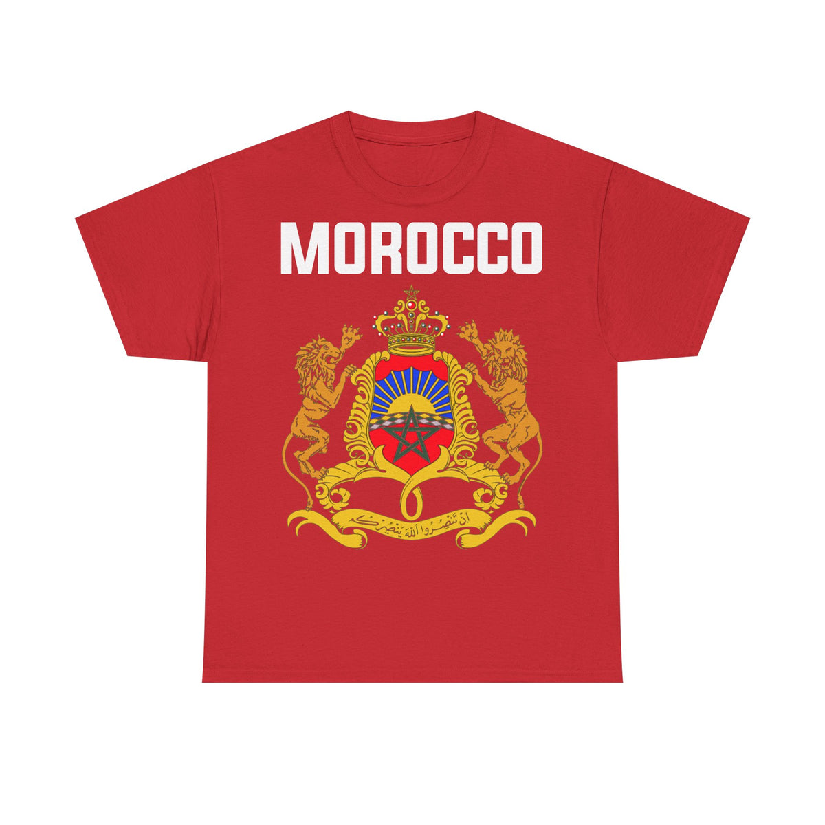 Marruecos Escudo Morocco Bandera Orgullo Fútbol Fan Deporte FIdea de regalo - Camiseta unisex