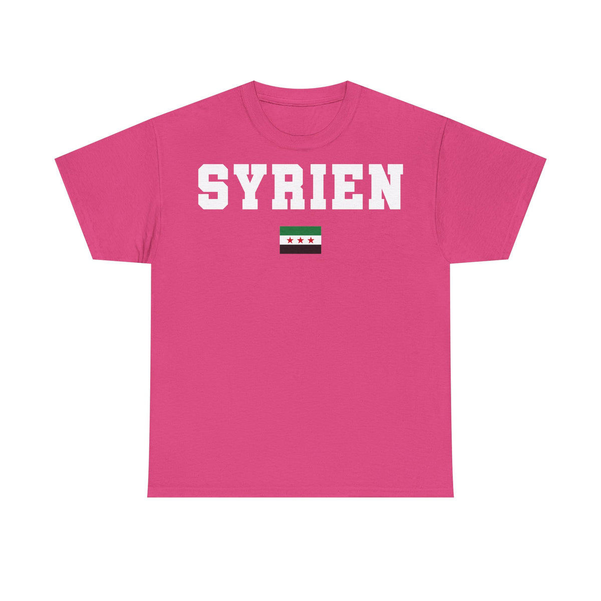 Syria Syrien Wappen Flagge Heimat Sport Fan Geschenkidee - Unisex T-Shirt