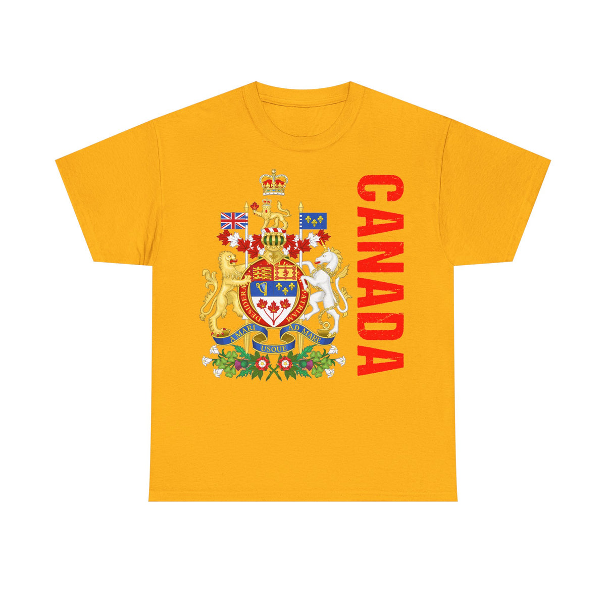 Canada Kanada Wappen Flagge Fan Sport Fußball Geschenkidee - Unisey T-Shirt
