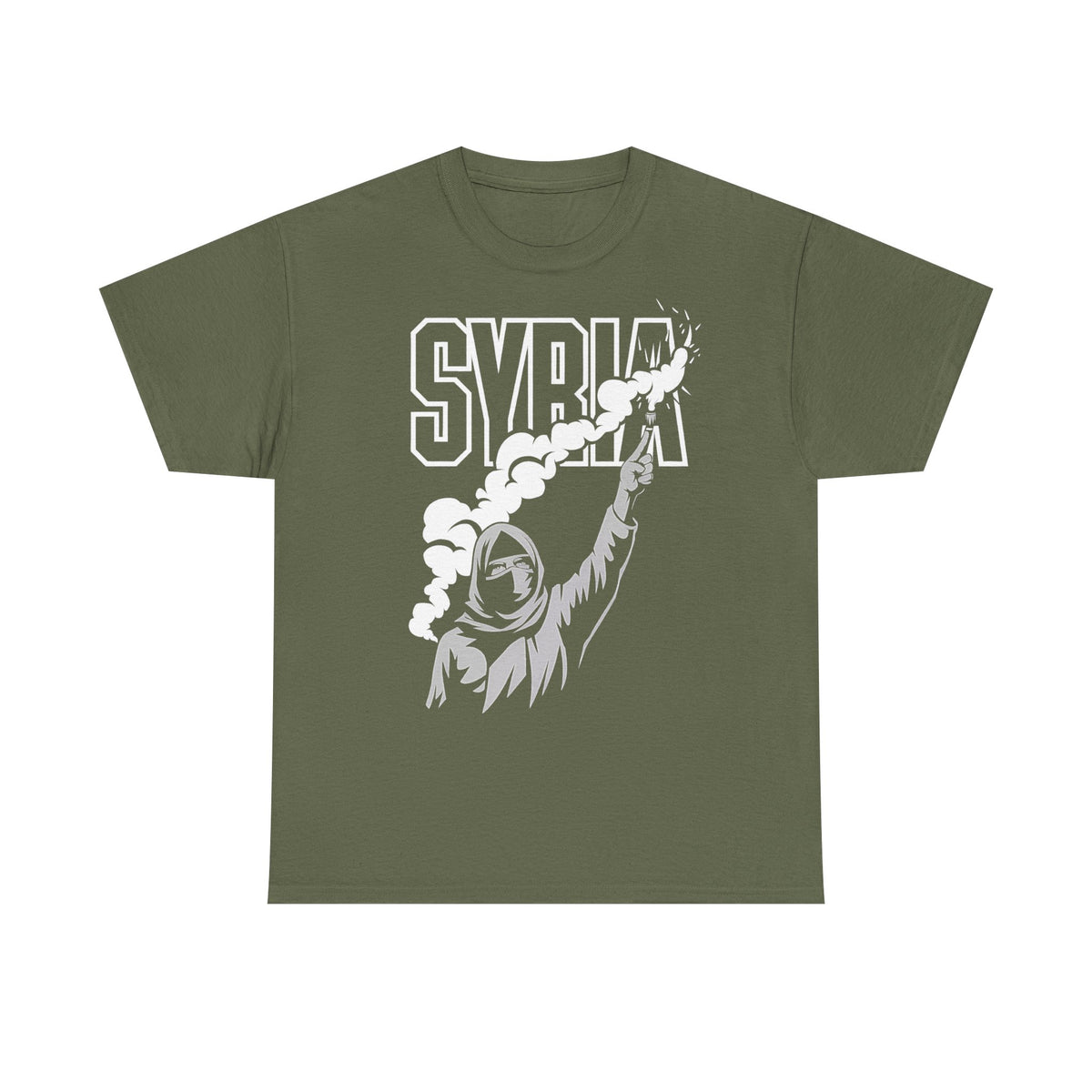 Syria Syrien Hooligan Wappen Flagge Heimat Sport Fußball Fan Geschenkidee - Unisex T-Shirt