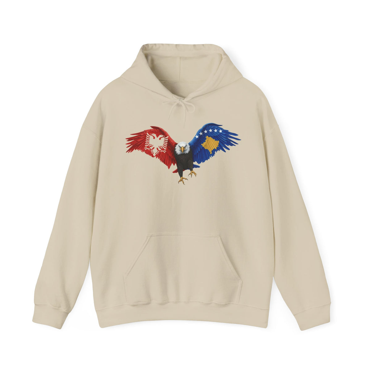 Albania Kosovo Adler Flagge Geschenkidee - Unisex Hoodie
