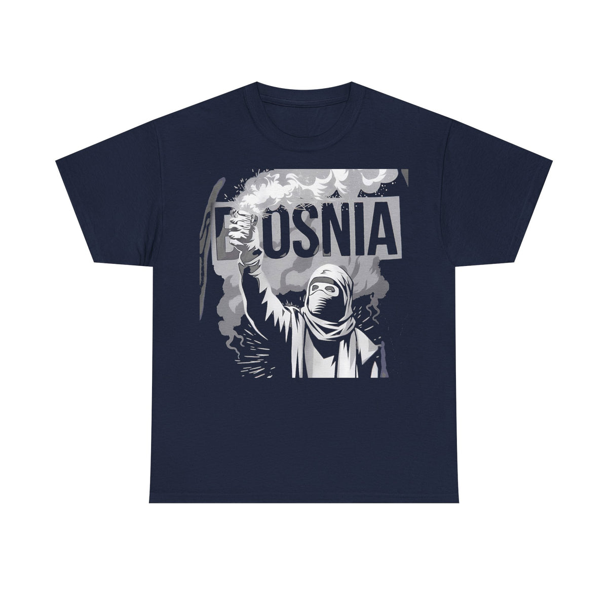 Bosnia escudo bandera orgullo patria aficionado al fútbol idea de regalo - Camiseta unisex