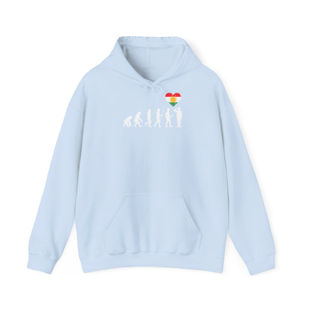 Kurdistan patria orgoglio stemma bandiera sport calcio regalo per tifosi - felpa con cappuccio unisex