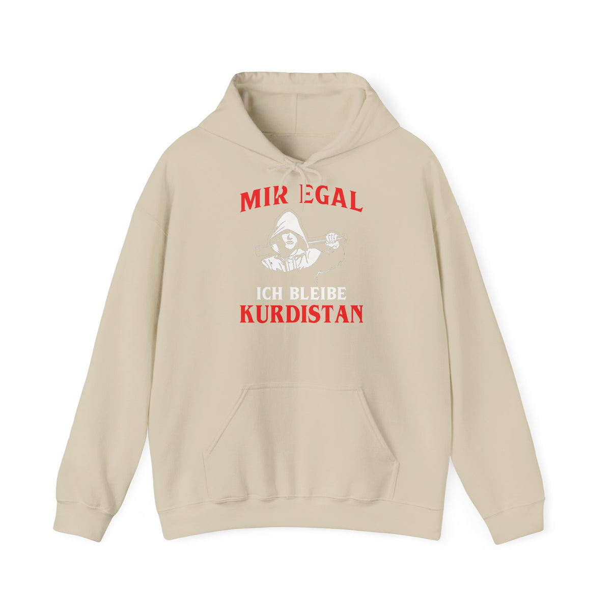 Kurdistan patria orgoglio stemma bandiera sport calcio regalo per tifosi - felpa con cappuccio unisex