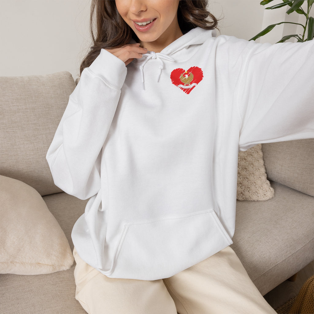 Orgullo de la patria kurda, escudo, bandera, deporte, fútbol, aficionado, regalo - Sudadera con capucha unisex
