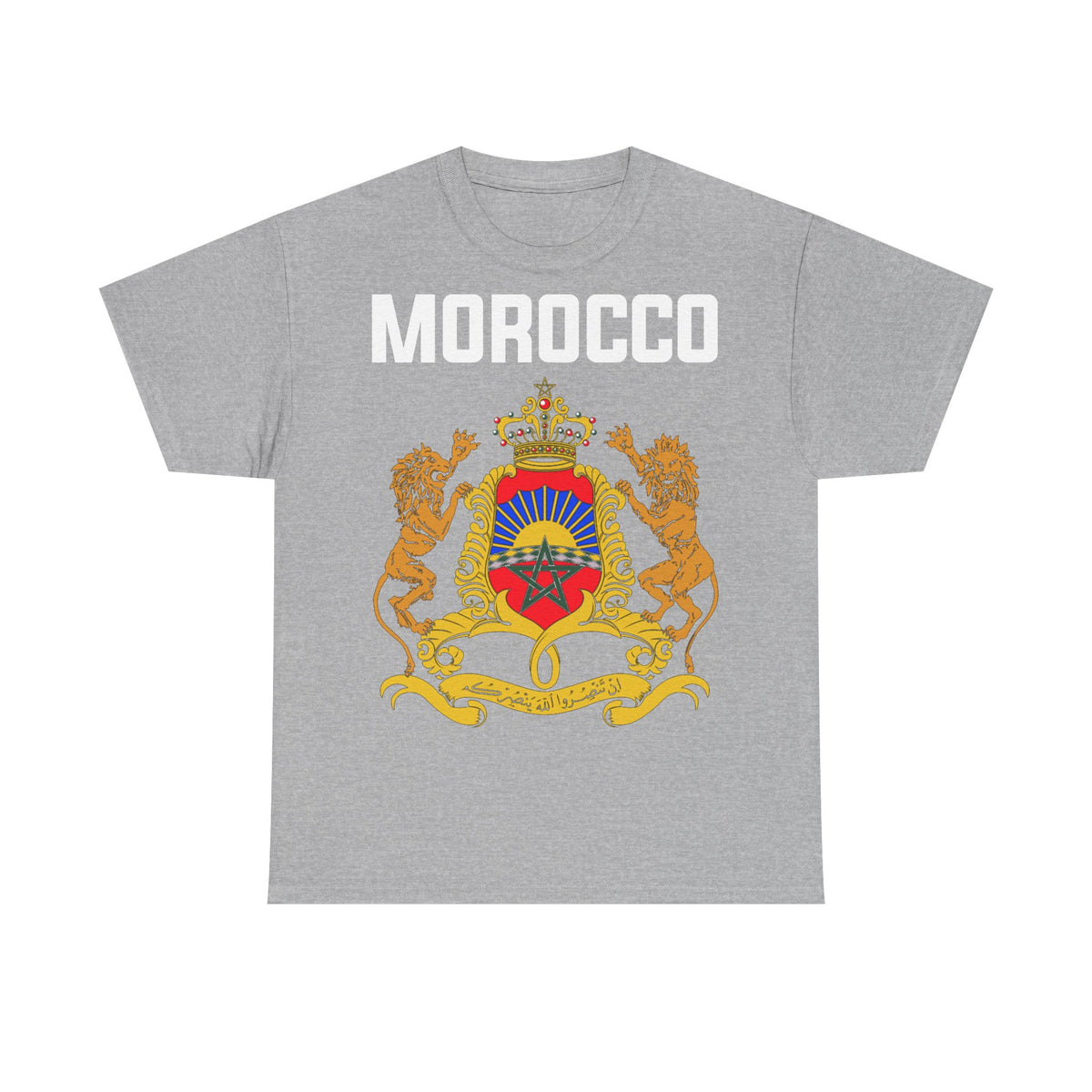 Marruecos Escudo Morocco Bandera Orgullo Fútbol Fan Deporte FIdea de regalo - Camiseta unisex
