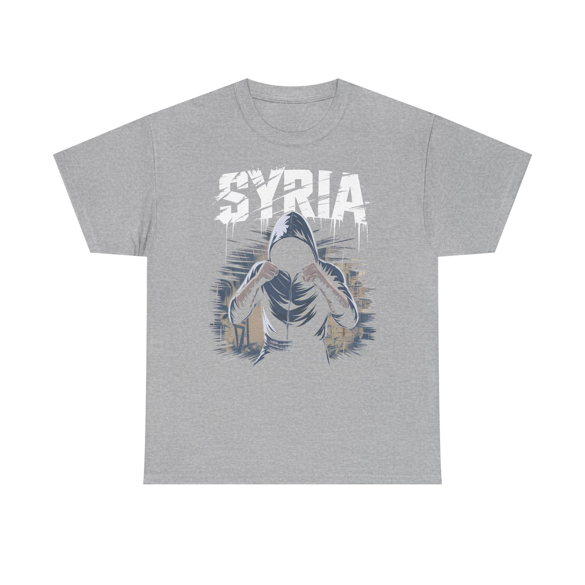 Syria Syrien Hooligan Wappen Flagge Heimat Sport Fußball Fan Geschenkidee - Unisex T-Shirt