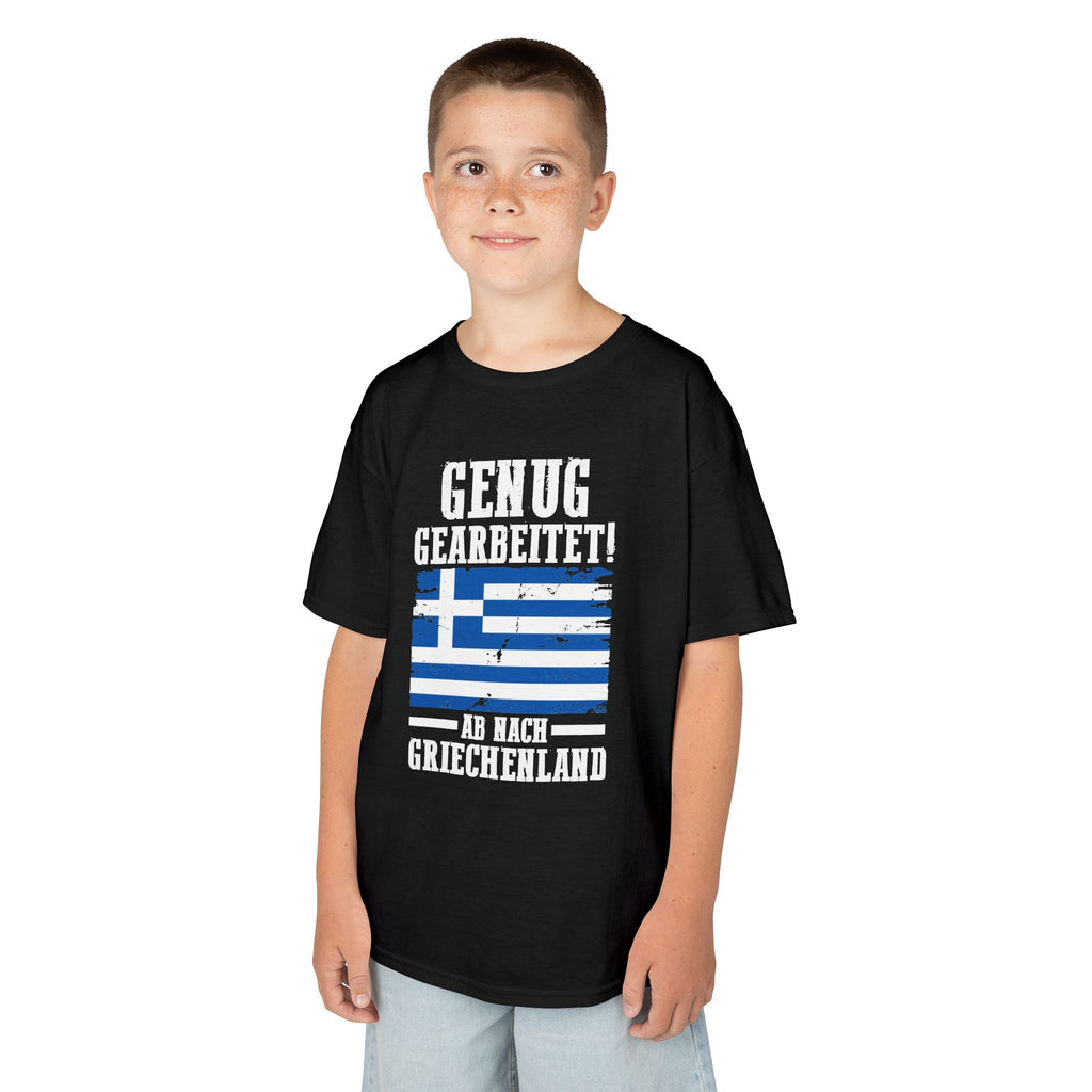 Greece Griechenland Flagge Wappen Heimat Fußball Sport Fan Geschenkidee - Für Kinder & Jugendliche Unisex T-Shirt