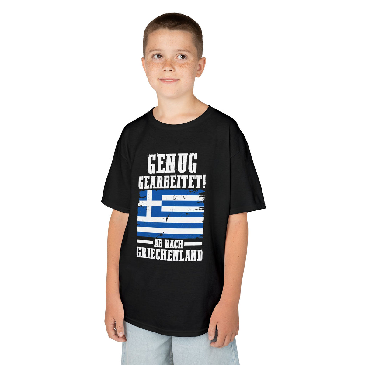 Greece Griechenland Flagge Wappen Heimat Fußball Sport Fan Geschenkidee - Für Kinder & Jugendliche Unisex T-Shirt