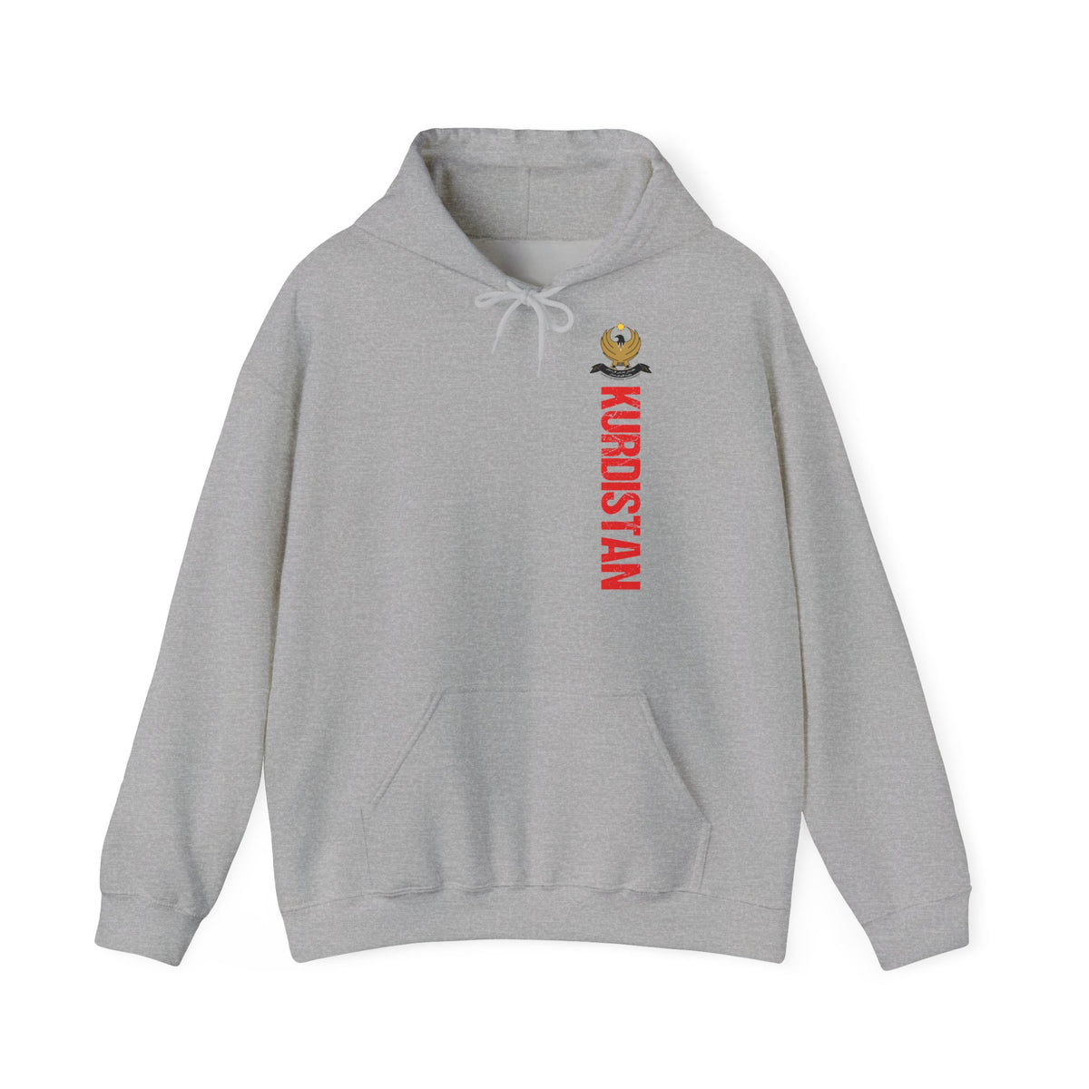 Kurdistan patria orgoglio stemma bandiera sport calcio regalo per tifosi - felpa con cappuccio unisex
