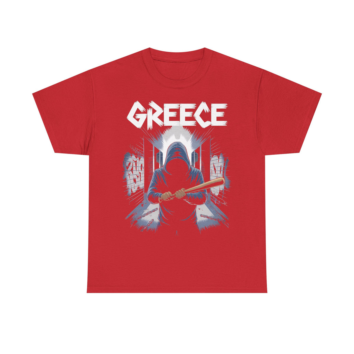 Grecia Grecia hooligan bandera escudo patria fútbol deporte aficionado idea de regalo - camiseta unisex