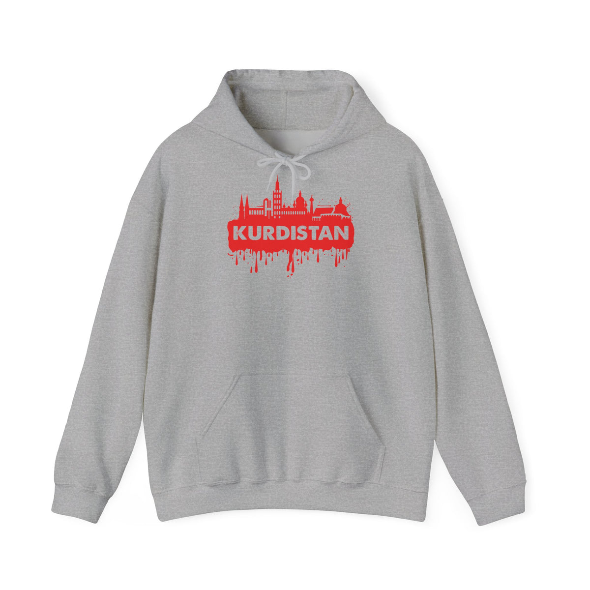 Kurdistan patria orgoglio stemma bandiera sport calcio regalo per tifosi - felpa con cappuccio unisex