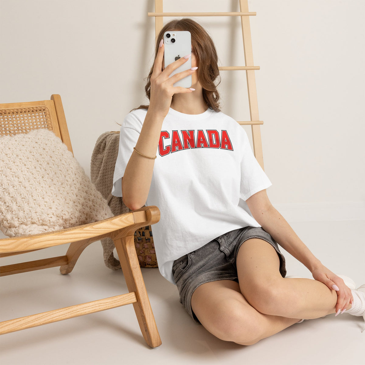 Canada Kanada Wappen Flagge Fan Sport Fußball Geschenkidee - Unisey T-Shirt
