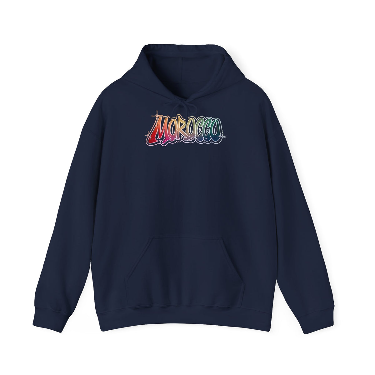 Stemma del Marocco Bandiera del Marocco Orgoglio Tifoso di calcio Sport Idea regalo - Felpa con cappuccio unisex