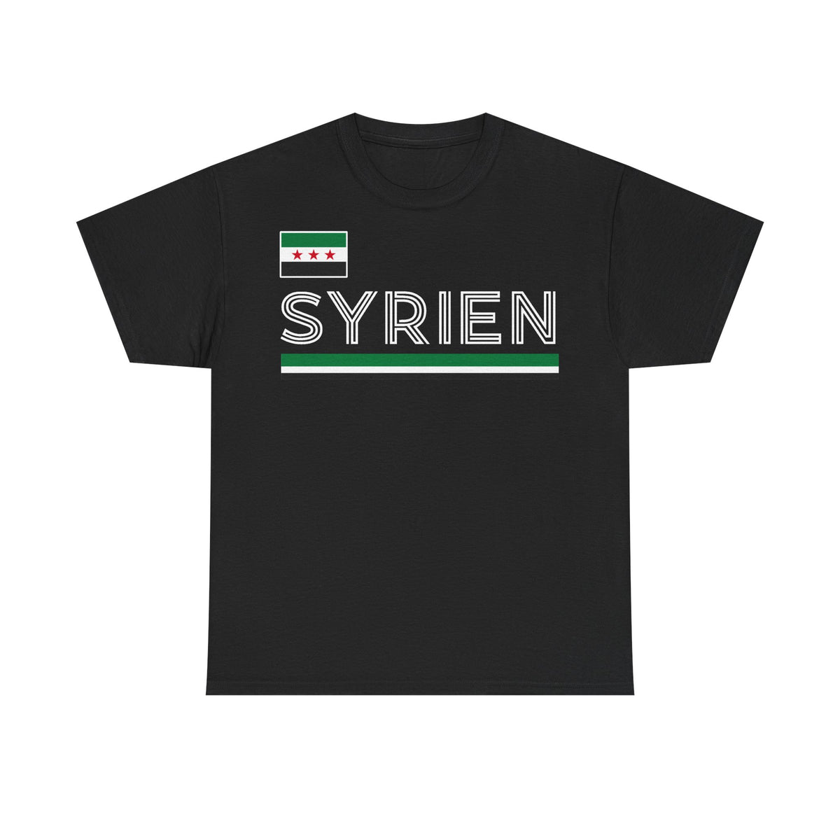 Syria Syrien Wappen Flagge Heimat Sport Fan Geschenkidee - Unisex T-Shirt