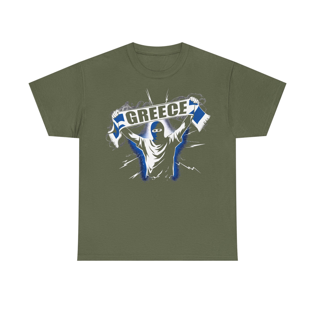 Grecia Grecia hooligan bandera escudo patria fútbol deporte aficionado idea de regalo - camiseta unisex