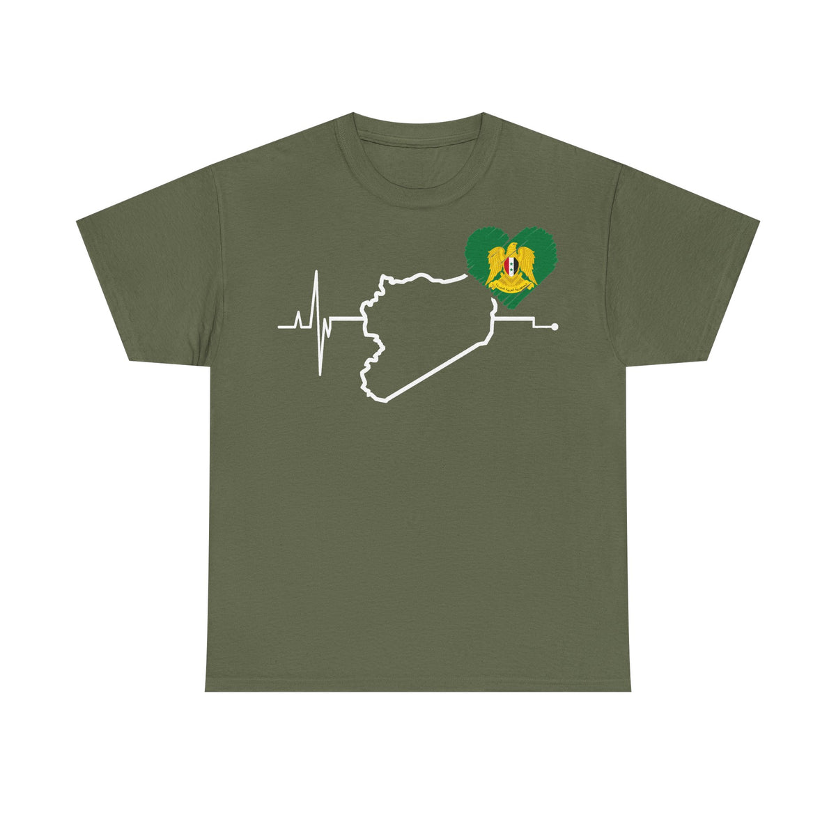 Syria Syrien Wappen Flagge Heimat Sport Fan Geschenkidee - Unisex T-Shirt