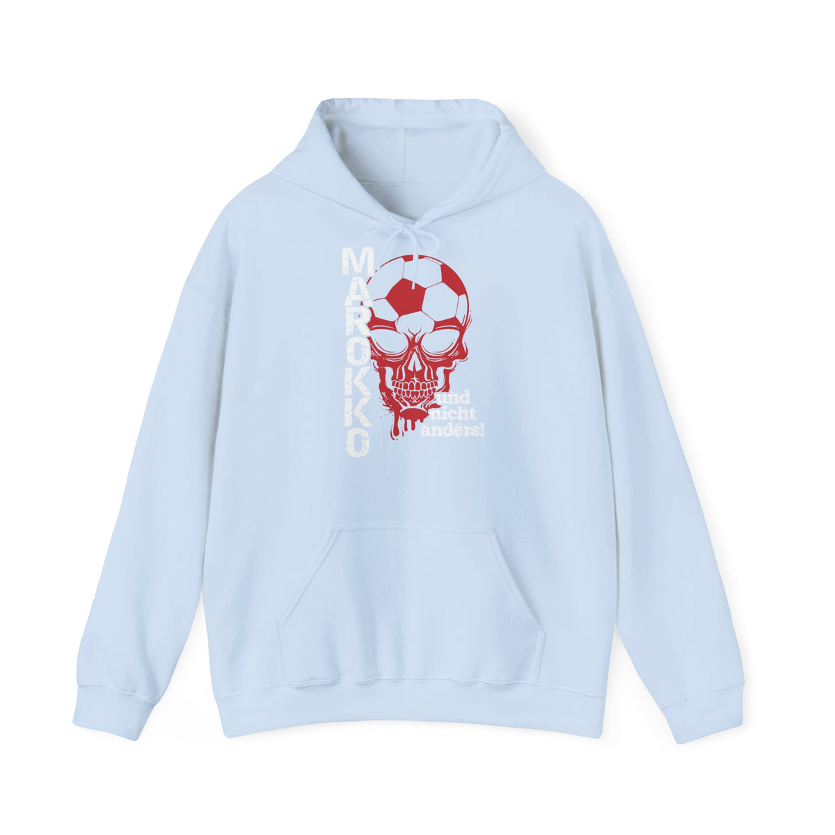 Stemma del Marocco Bandiera del Marocco Orgoglio Tifoso di calcio Sport Idea regalo - Felpa con cappuccio unisex