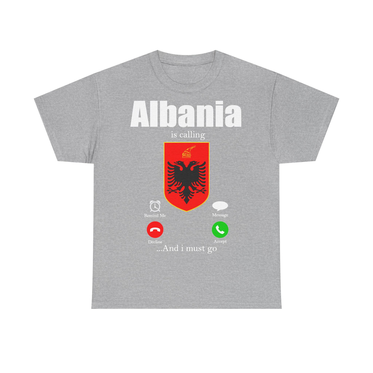 Camiseta unisex de Albania, escudo albanés, bandera, águila, fútbol, aficionado, deporte