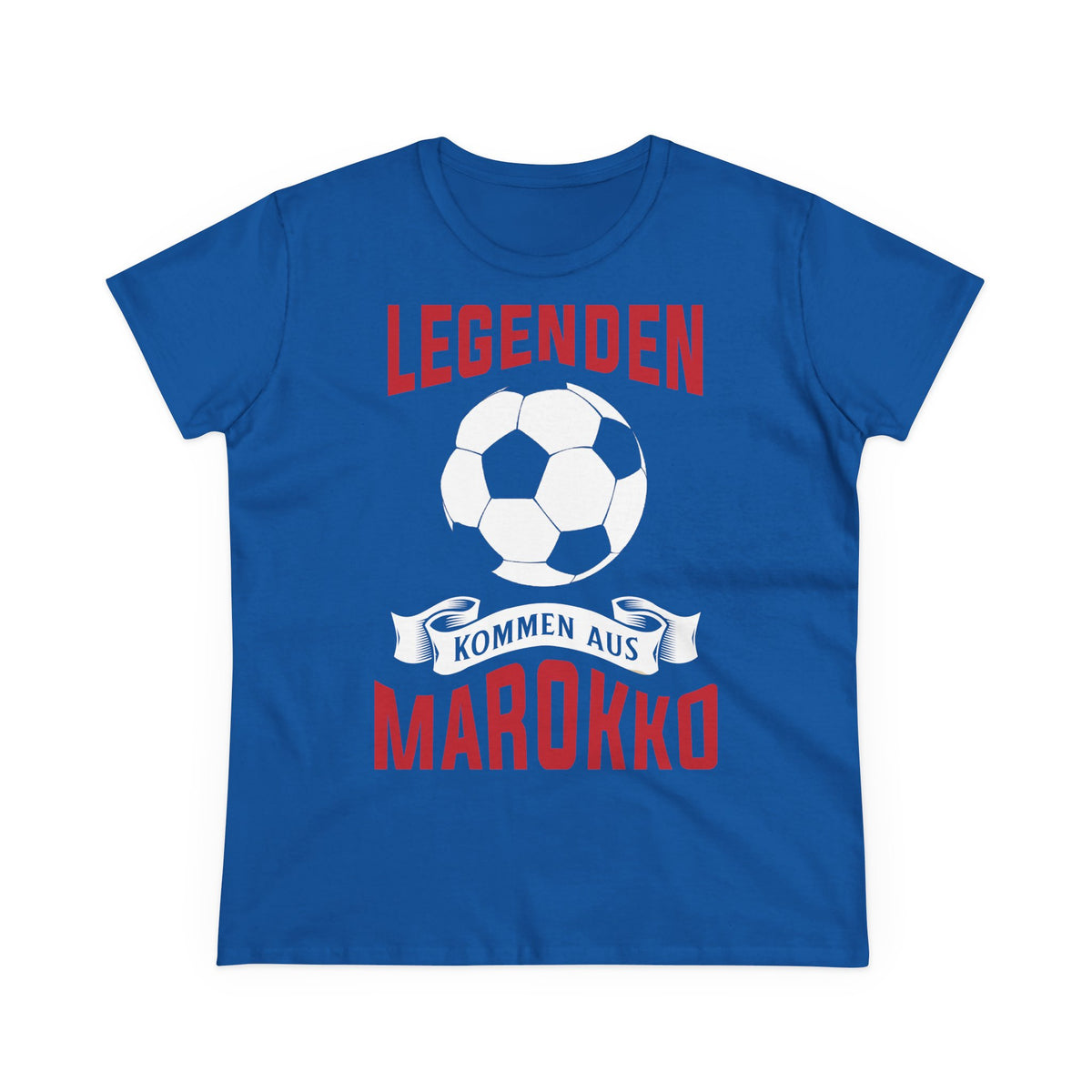 Escudo de Marruecos, bandera de Marruecos, orgullo, aficionada al fútbol y al deporte, idea de regalo - Camiseta para mujer