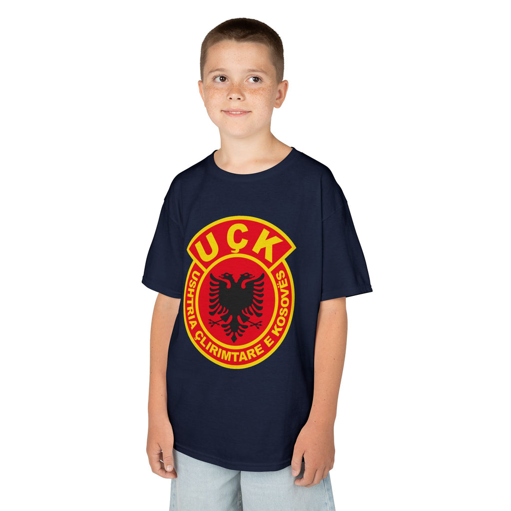 Albania Kosovo UCK Wappen Flagge Doppeladler - Unisex Kinder & Jugendliche T-Shirt