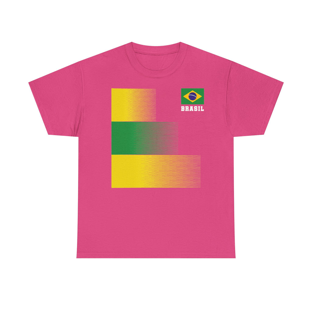 Brazil Brasilien Wappen Flagge Sport Fan Fußball Geschenkidee - Unisex T-Shirt